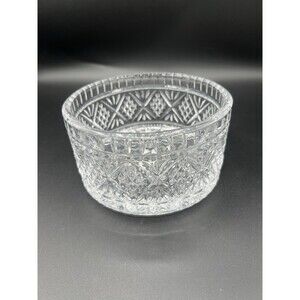 Shannon Crystal By Godinger Heavy Cut Crystal Candy Nut Serving Bowl 5.6”